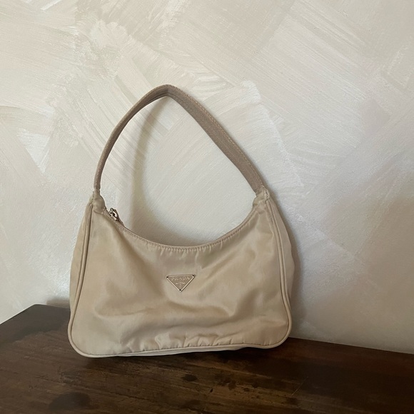 Nude Prada Re-Edition Y2K Shoulder Purse - Picture 1 of 15
